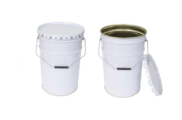 25L White Pail