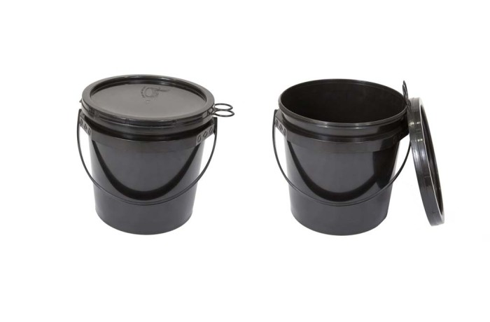 5L Plastic Pail (Black)