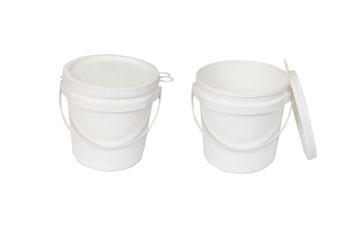 5L Plastic Pail (White)